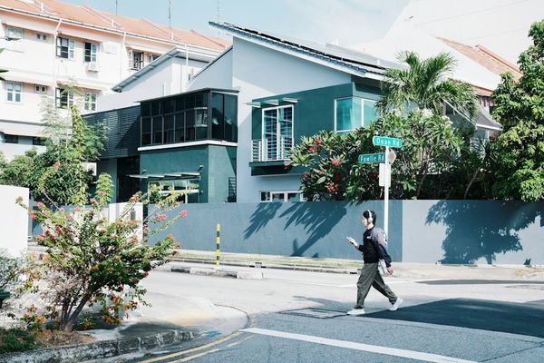 Modern landed home exterior in Serangoon Gardens
