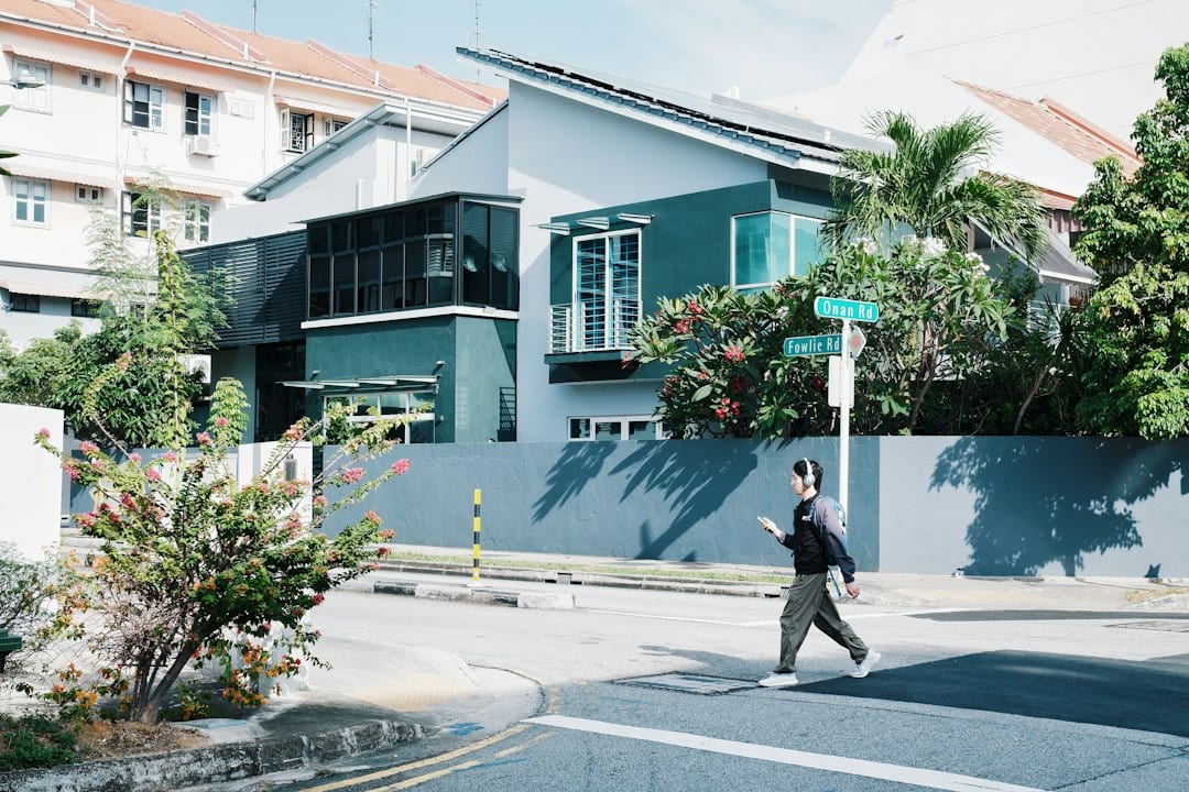 Singapore semi-detached house exterior